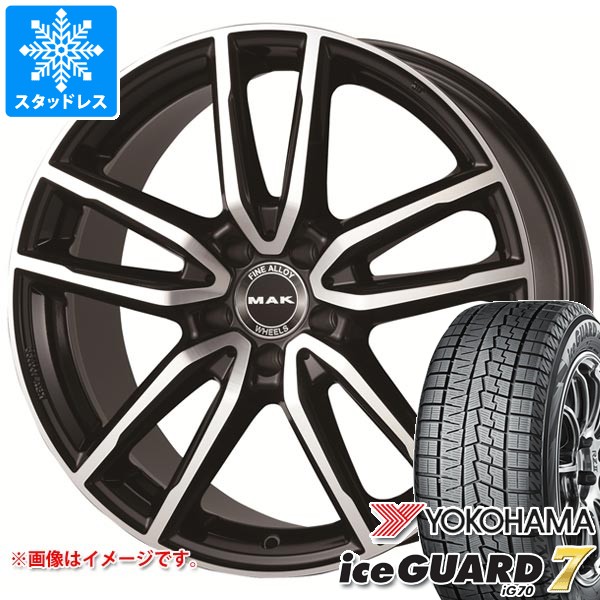 メルセデスベンツ C257 CLS用 スタッドレス ヨコハマ アイスガードセブン iG70 245/40R19 98Q XL MAK エボ タイヤホイール4本セット