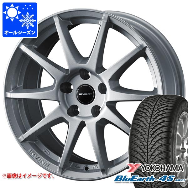 メルセデスベンツ X254 GLCクラス用 オールシーズンタイヤ ヨコハマ ブルーアース4S AW21 235/60R18 107W XL アーヴィン S02 タイヤホイール4本セット