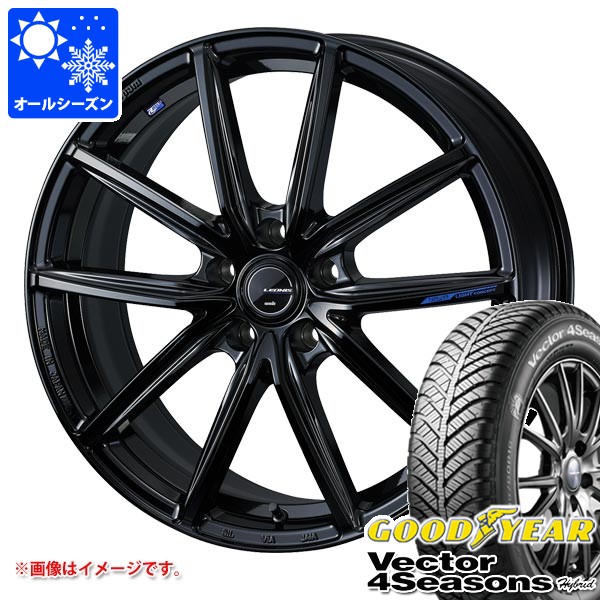 オールシーズン 185/60R16 86H グッドイヤー ベクター 4シーズンズ ハイブリッド レオニス ナヴィア 08 6.0-16 タイヤホイール4本セット