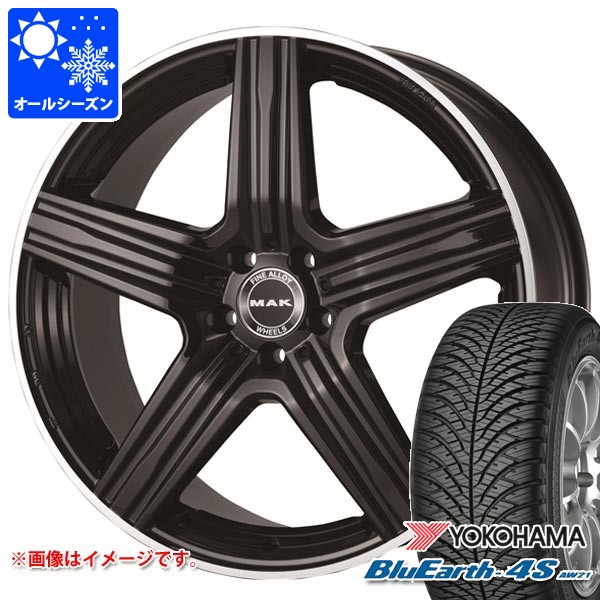 メルセデスベンツ V297 EQSクラス用 オールシーズンタイヤ ヨコハマ ブルーアース4S AW21 235/55R19 105W XL MAK ルイス タイヤホイール4本セット