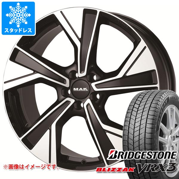 ボルボ S60/V60 ZB系用 スタッドレス ブリヂストン ブリザック VRX3 235/40R19 92Q MAK マルメ タイヤホイール4本セット