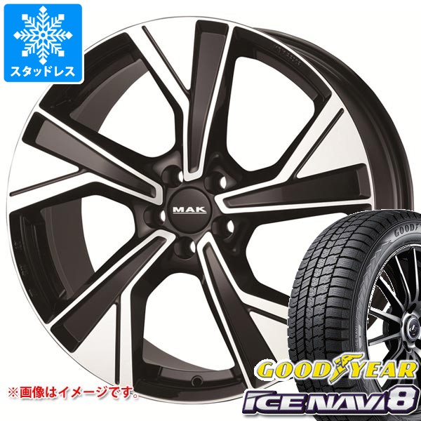 ジャガー XF JB系用 スタッドレス グッドイヤー アイスナビ8 245/40R19 98Q XL MAK マルメ タイヤホイール4本セット