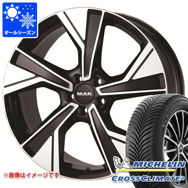 ジャガー Fペース DC系用 オールシーズンタイヤ ミシュラン クロスクライメート2 SUV 255/55R19 111W XL MAK マルメ タイヤホイール4本セット