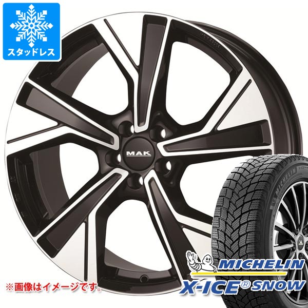 ボルボ V60クロスカントリー ZB系用 スタッドレス ミシュラン エックスアイススノー 235/45R19 99H XL MAK マルメ タイヤホイール4本セット