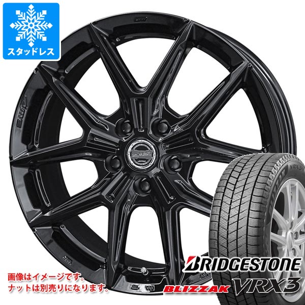 スタッドレスタイヤ ブリヂストン ブリザック VRX3 155/65R14 75Q ＆ スマック IG-TEC 4.5-14 タイヤホイール4本セット155/65-14 BRIDGESTONE BLIZZAK VRX3