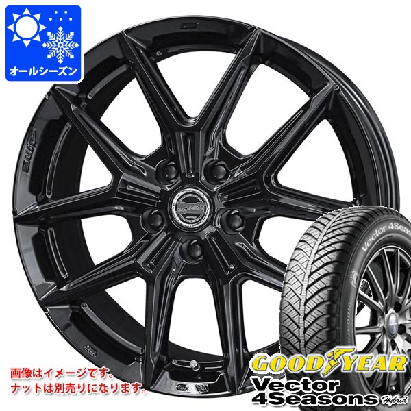 オールシーズン 165/65R14 79H グッドイヤー ベクター 4シーズンズ ハイブリッド スマック IG-TEC 5.0-14 タイヤホイール4本セット