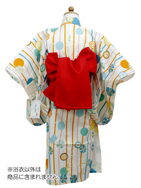 子供浴衣 女の子 単品 白地 ストライプ 縞 手鞠 レモン柄 100cm 3歳 4歳 キッズ 女児 子供 夏 ゆかた 仕立て上りの通販はau Pay マーケット 京都 きもの京小町