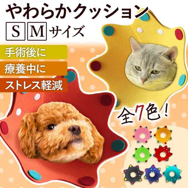 エリザベスカラー ねこ いぬ 猫 犬 キズ舐め防止 Sサイズ - その他