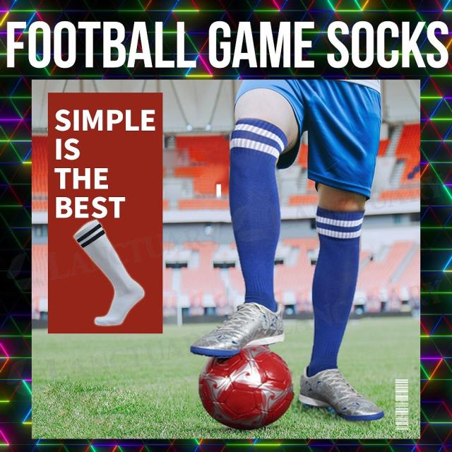 サッカーソックス サッカーソックス 同色3足セット 靴下 ロングソックス