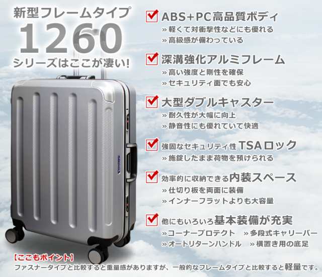 スーツケース Lサイズ フレーム キャリーケース L スーツケース 大型 ...
