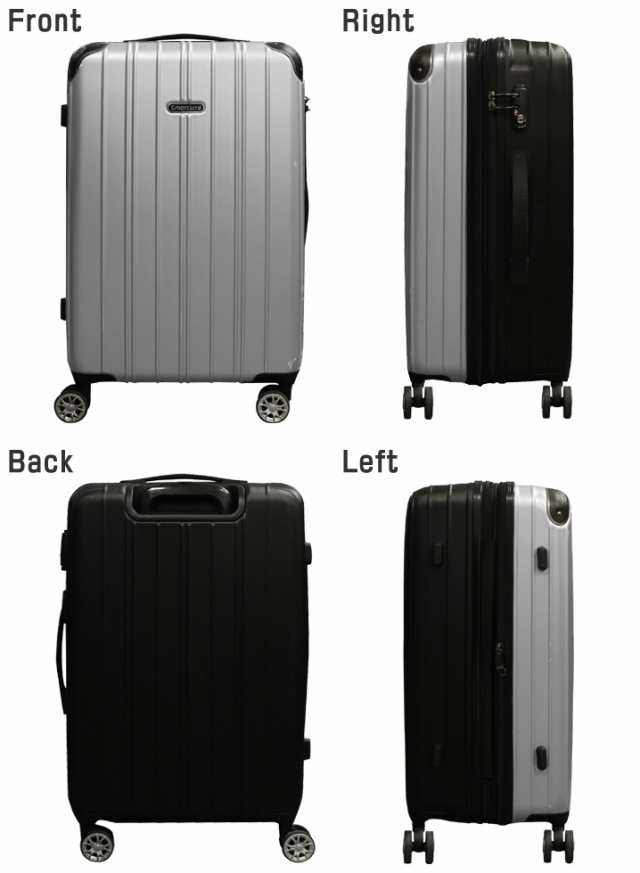 キャリーケース Mサイズ スーツケース Mサイズ 中型 拡張機能付き キャリーバッグ 超軽量 ダブルキャスター 送料無料の通販はau PAY  マーケット - スーツケース専門店 ラビット通販