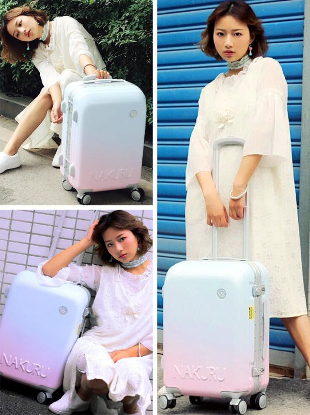 Nakuru キャリーバッグ Mサイズ キャリーケース M スーツケース フレーム かわいい ピンク Wキャスター Tsa 送料無料の通販はau Pay マーケット スーツケース専門店 ラビット通販