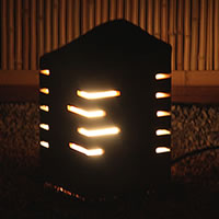 照明 スタンド 置き型 陶器 庭園灯 行燈 あんどん ガーデン