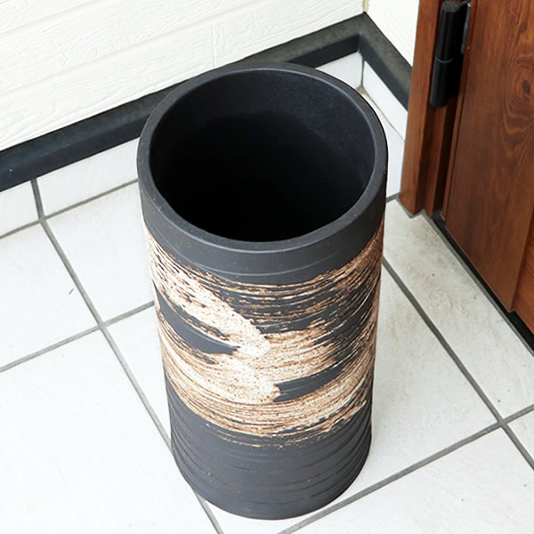 傘立て 陶器 アンブレラスタンド かさたて 傘入れ 壷 信楽焼 おしゃれ 和風 北欧【手作り】
