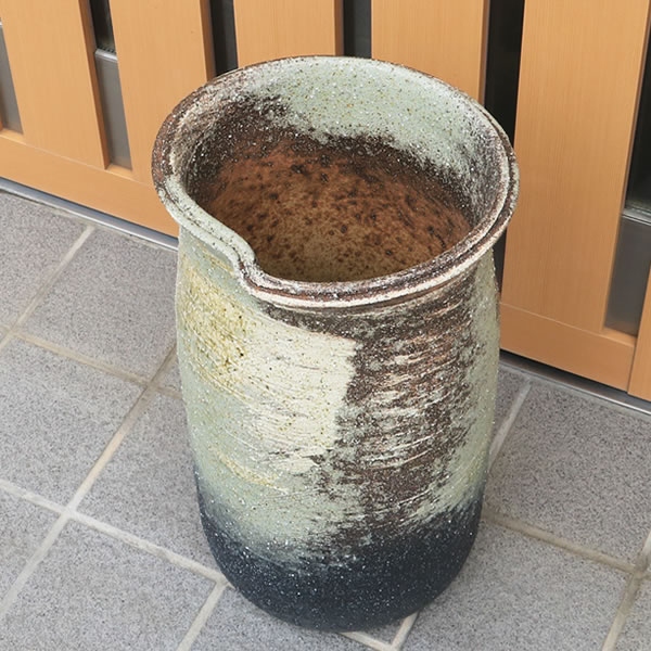傘立て 陶器 アンブレラスタンド かさたて 傘入れ 壷 カサタテ信楽焼 おしゃれ 和風 北欧【手作り】