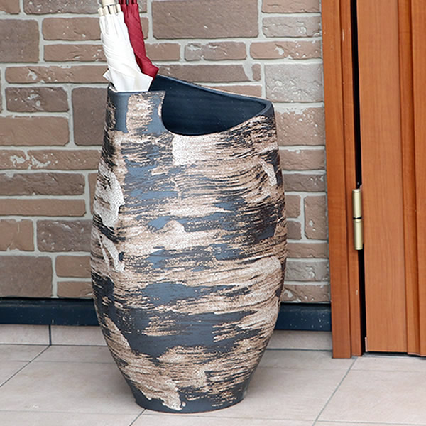 傘立て 陶器 アンブレラスタンド かさたて 傘入れ 壷 信楽焼 おしゃれ