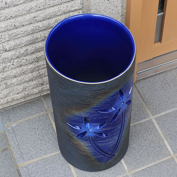 傘立て 陶器 アンブレラスタンド かさたて 傘入れ 壷 信楽焼 おしゃれ 和風 北欧【手作り】