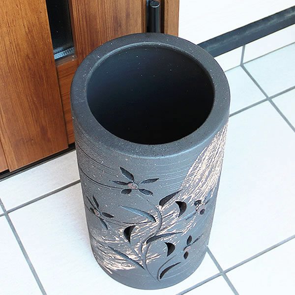 傘立て 陶器 アンブレラスタンド かさたて 傘入れ 壷 信楽焼 おしゃれ