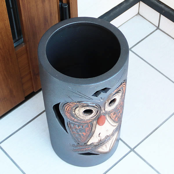 傘立て 陶器 アンブレラスタンド かさたて 傘入れ 壷 信楽焼 おしゃれ 和風 北欧【手作り】