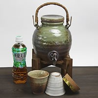 陶器 丸型ビードロ焼酎サーバー サーバー サーバー 焼酎サーバー ギフトにも最適信楽焼 おしゃれ 和風【手作り】