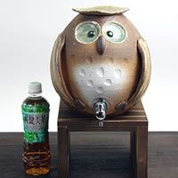 陶器 焼酎が美味しくなると評判の焼酎サーバー ふくろう焼酎サーバー サーバー 信楽焼 おしゃれ 和風【手作り】_2