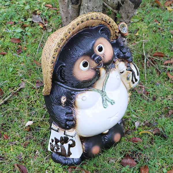 インテリア小物 お庭に狸の置物 オブジェ 装飾品 おしゃれ かわいい 牧歌的