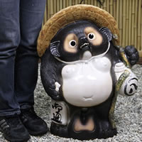 たぬき 置物 名入れ 20号福ひねり狸 縁起物 信楽焼 おしゃれ 和風 陶器 【手作り】_1
