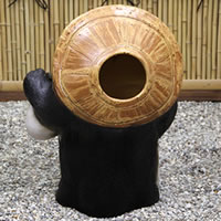 たぬき 置物 名入れ 20号福ひねり狸 縁起物 信楽焼 おしゃれ 和風 陶器 【手作り】_2
