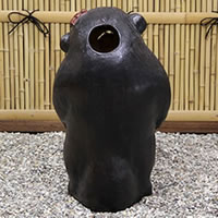 たぬき 置物 名入れ 20号メス狸 縁起物 信楽焼 おしゃれ 和風 陶器 【手作り】_2