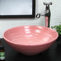 陶器 手洗い鉢 洗面台 激安 洗面化粧台 ピンク 信楽焼 おしゃれ 和風 手作り の通販はau Pay マーケット まるいち本店