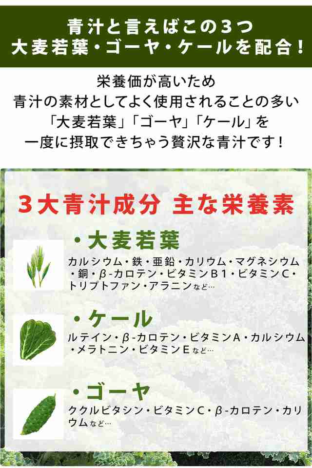 リピーター急増中】 青汁 酵素青汁 国産 3大青汁 抹茶風味 飲みやすい 続けやすい お試し 60包 分包 大麦若葉 ゴーヤ ケール 安心の通販はau  PAY マーケット - エンジョイホーム