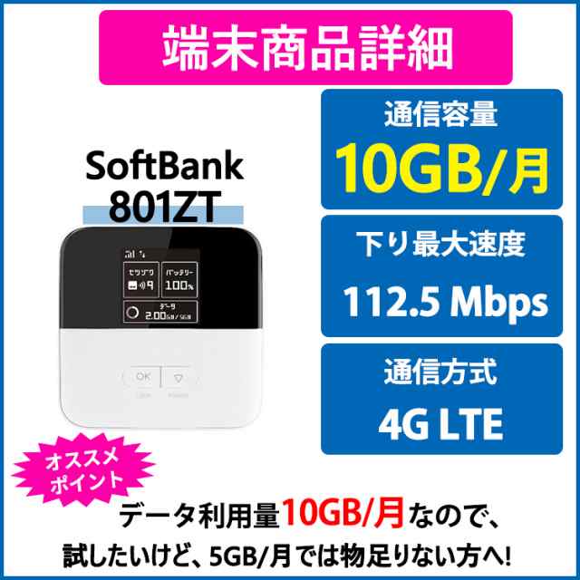 往復送料無料 ポケットwi Fi レンタル 30日 月間10gb Au 格安sim対応 801zt Wifi レンタル 1ヶ月 Wi Fi ポケットwi Fi Wifiの通販はau Pay マーケット Wifiレンタルどっとこむ店