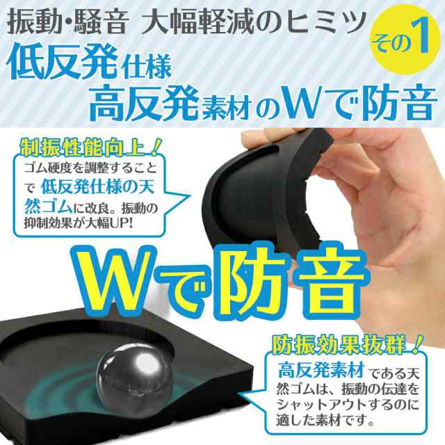 送料無料／ 洗濯機 防振ゴム 防振 防音マット 防音 かさ上げ台 冷蔵庫 耐震 振動対策 段差調整 天然ゴム 3D防振 耐荷重200kg 4枚セットの通販はau  PAY マーケット - e-kit (いーきっと) au PAY マーケット店 | au PAY マーケット－通販サイト