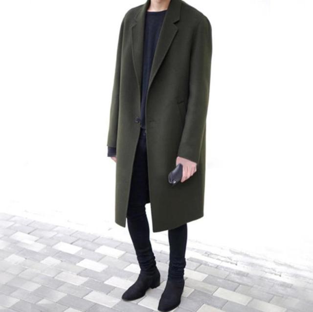 メンズコートチェスターコート ビジネスジャケット テーラードジャケット メンズ コート ロング 秋 冬 ハンサム ルーズ 通学 通勤の通販はau Wowma エルアールショップ