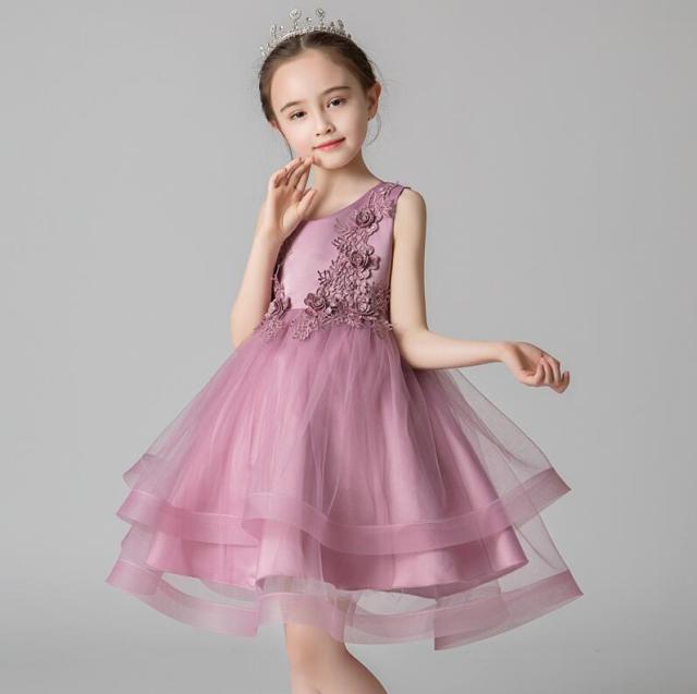 4色入 パーティー 結婚式 ドレス Aラインワンピース 女の子 キッズ 可愛い お姫様 子供 ドレス 発表会 結婚式 入学式 入園 通学 子供服 の通販はau Wowma エルアールショップ