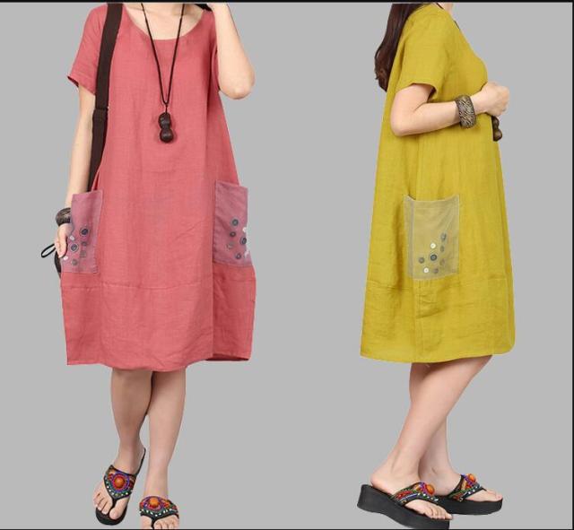 3色入 カジュアル ファッション 個性的 派手 衣装 Aライン ワンピース 半袖 ミモレ レディース ひざ丈 キレイめ 大人可愛い ゆったりの通販はau Pay マーケット エルアールショップ