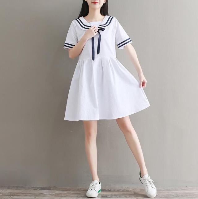 2色入 オシャレ ショート丈ワンピース 着痩せ 韓国風 お出かけ 大きいサイズ 学生 袖あり 大人 可愛い Aライン ワンピース 半袖 ミモレ の通販はau Pay マーケット エルアールショップ