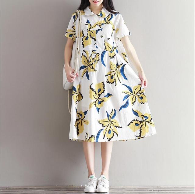 学生 通勤 シンプル Ol オフィス 春 夏 可愛い 袖付き ワンピース レディース 体型カバー ロング マキシワンピ 半袖 ワンピ 服 女性 大きの通販はau Wowma エルアールショップ