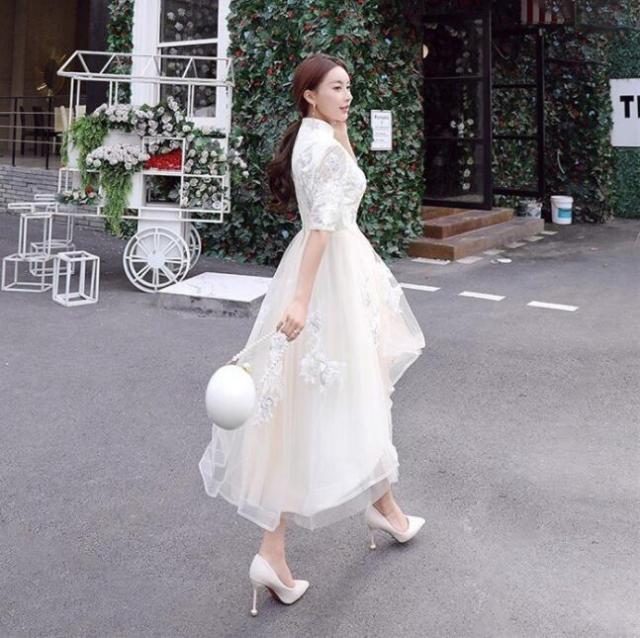 花嫁ドレスの定番 優雅 お呼ばれ 成人式 冠婚 謝恩会 ワンピース 着痩せ 韓国風 パーティードレス ウェディングドレス 結婚式 演奏会 同の通販はau Pay マーケット エルアールショップ