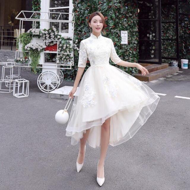 花嫁ドレスの定番 優雅 お呼ばれ 成人式 冠婚 謝恩会 ワンピース 着痩せ 韓国風 パーティードレス ウェディングドレス 結婚式 演奏会 同の通販はau Pay マーケット エルアールショップ