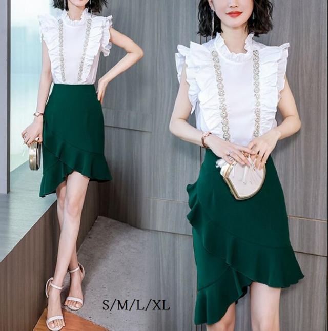 マーメイドス レディースセットアップ ミディアムワンピース パーディードレス 2点セット ナイトドレス Ol 通勤 同窓会 卒園式の通販はau Wowma エルアールショップ