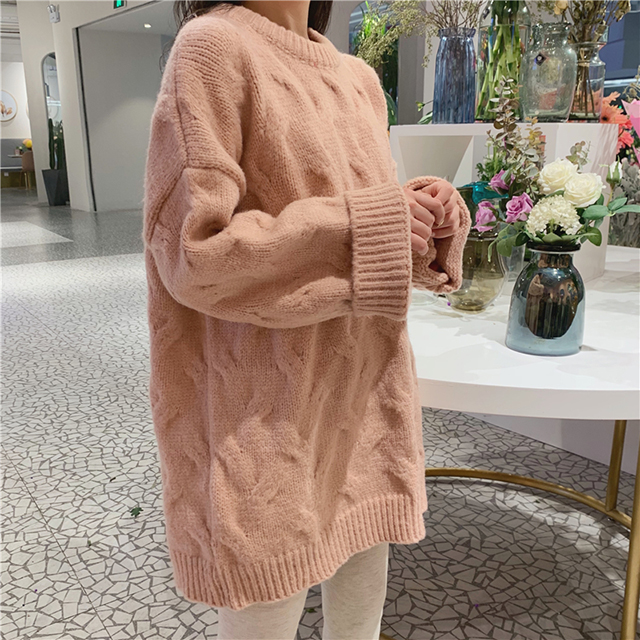 トップス セーター レディース ざっくり ニット オーバーサイズ ピンク 白 秋 冬 3051の通販はau Pay マーケット Ever Sweet Girl