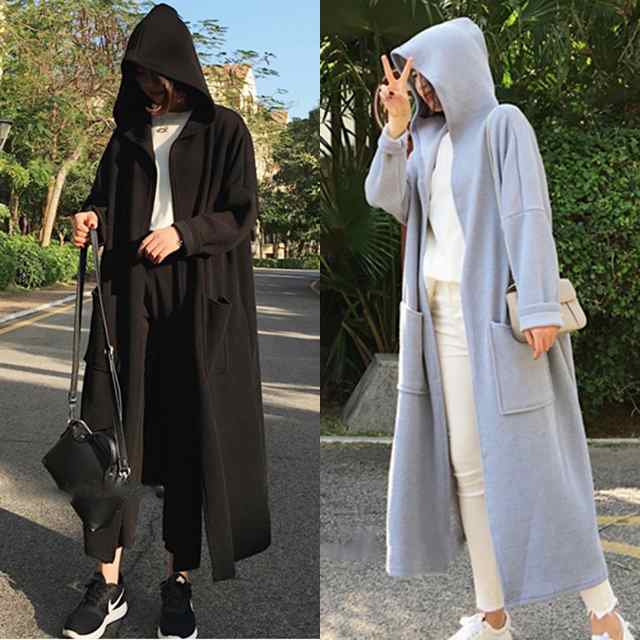 カーディガン パーカー ガウン ロングカーディガン 黒 青 大きいサイズ 2 4xl 3113の通販はau Pay マーケット Ever Sweet Girl