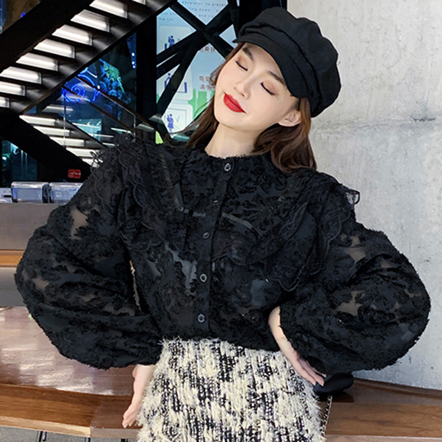 ブラウス シャツ トップス レース 体型カバー 黒 大きいサイズ 2 4xl 透け感 3162の通販はau Pay マーケット ｓｗｅｅｔ ｇｉｒｌ ｆａｓｈｉｏｎ