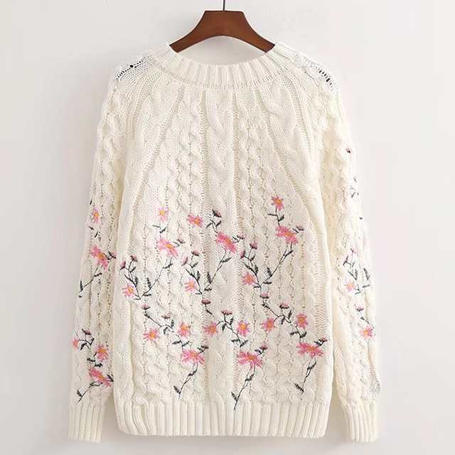 セーター トップス プルオーバー レディース 花柄 白 ニット 春 秋 冬 かわいい 3171の通販はau Pay マーケット ｓｗｅｅｔ ｇｉｒｌ ｆａｓｈｉｏｎ