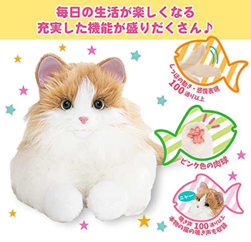 あまえんぼうねこちゃん ミックスブラウン ねこ 猫 おもちゃ 可愛い プレゼント 敬老の日 デジレクト 猫型ペットロボット プレゼント 自宅遊び  ストレス緩和の通販はau PAY マーケット - 美WAVE | au PAY マーケット－通販サイト