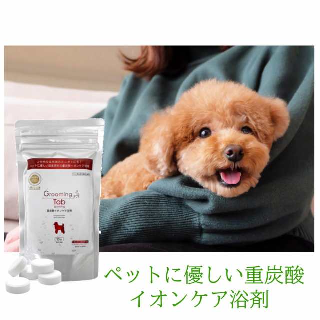 グルーミングタブ 重炭酸イオンケア浴剤 100錠入り(犬・猫など