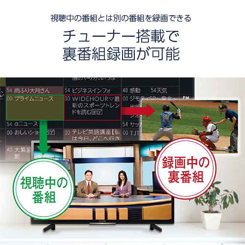 FUNAI FL-32H2040W 地上・BS・110度CSデジタル ハイビジョン液晶テレビ