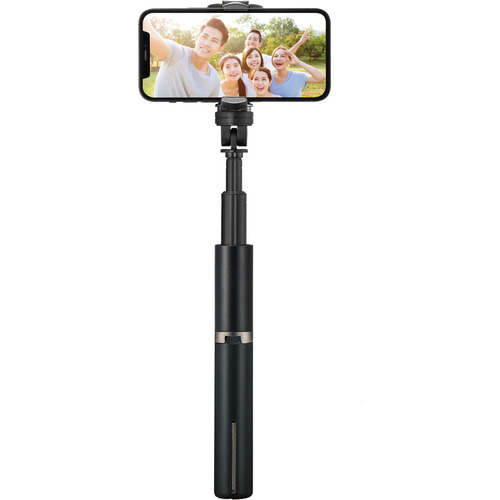 エレコム P-STB01BK スマートフォン用スタビライザー 単軸 90度回転 充電式 三脚一体型 高さ調節可能 ブラック PSTB01BKの通販は