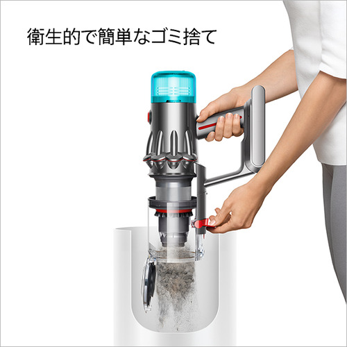 ダイソン SV46FF V12 Detect Slim Fluffy コードレススティッククリーナー ニッケル／アイアン／ニッケル_8